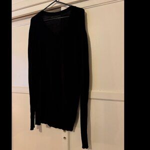 American Apparel V Neck Sweater | Black | Long Sleeve | Mens (M)